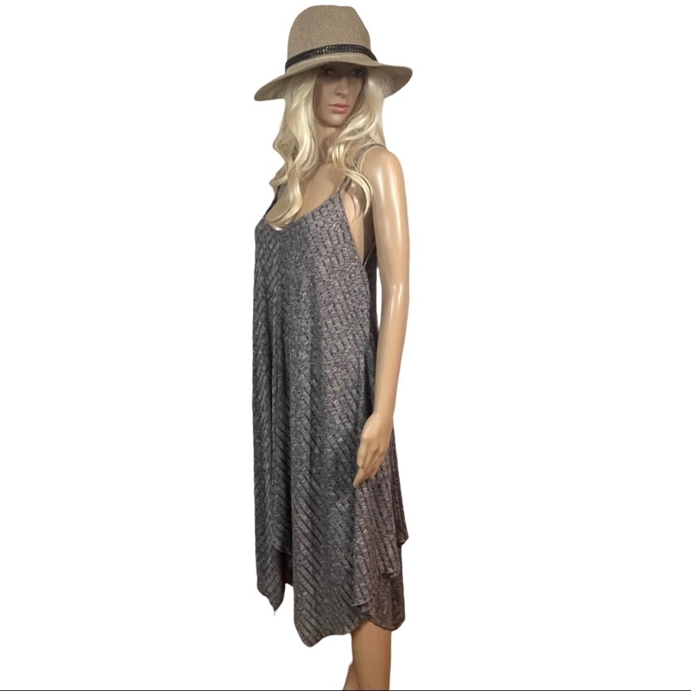 Christian Siriano Heather gray maxi dress